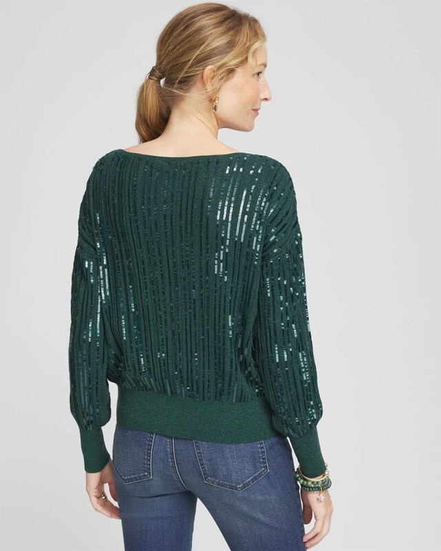 Sequin Pullover Sweater - image 3